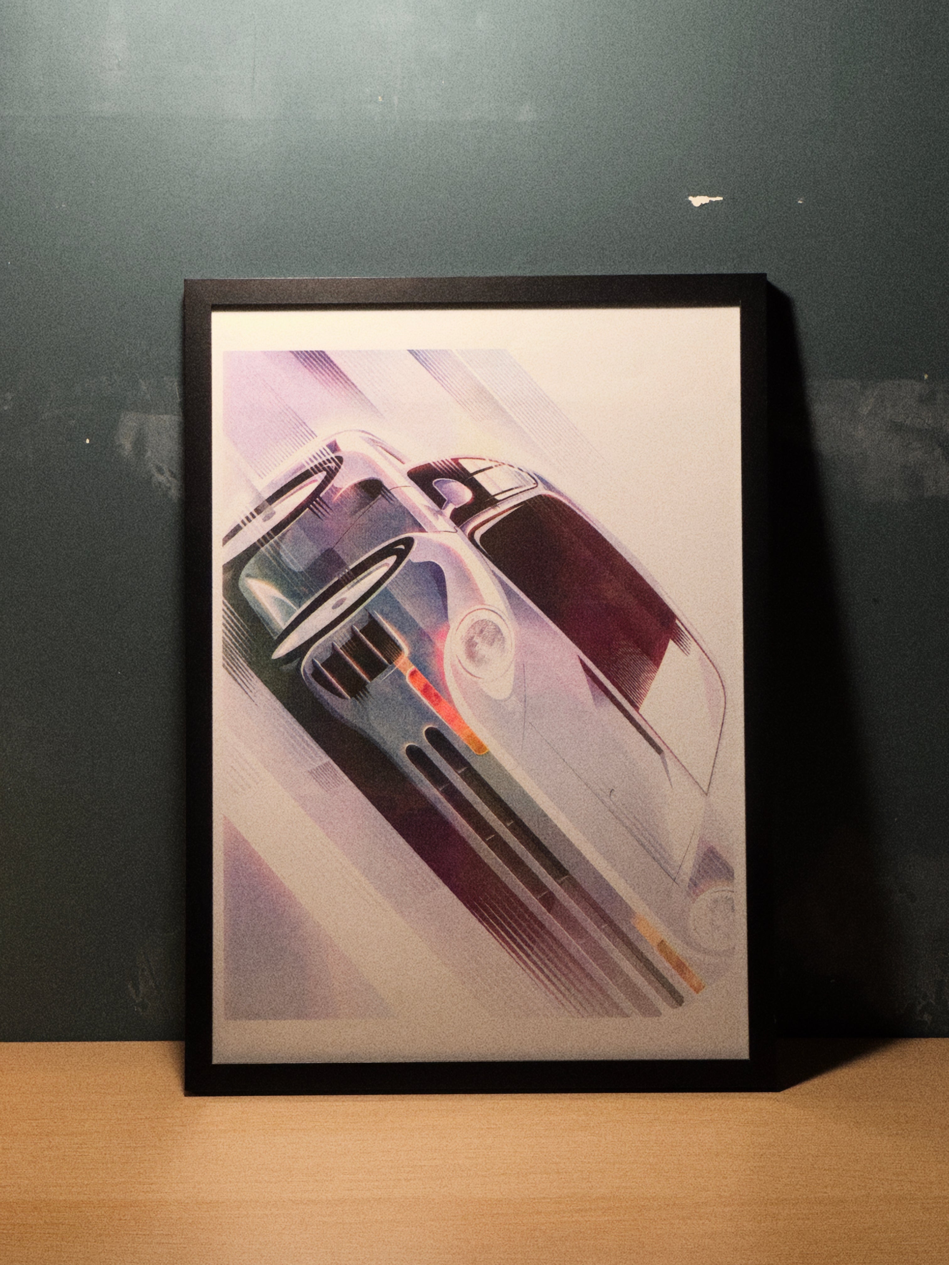 Porsche 959 Risograph Poster