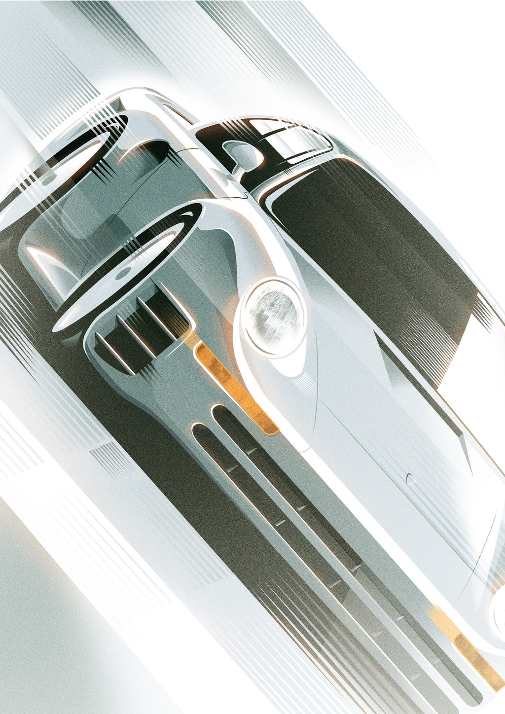 Porsche 959 Risograph Poster
